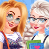 Elsa And Rapunzel Back To School