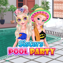 Elsa And Anna Pool Party