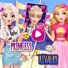 Elsa And Rapunzel Princess Rivalry