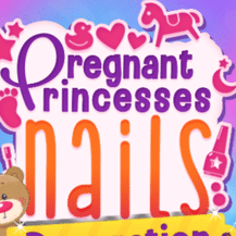 Pregnant Princesses Nails Decoration